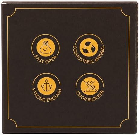 BPI Certified Compostable Dog Poop Bags, 18 Rolls 270 Bags, Coffee-Scented Extra Thick Leak-Proof Waste Bags, Meets ASTM D6400 Standard
