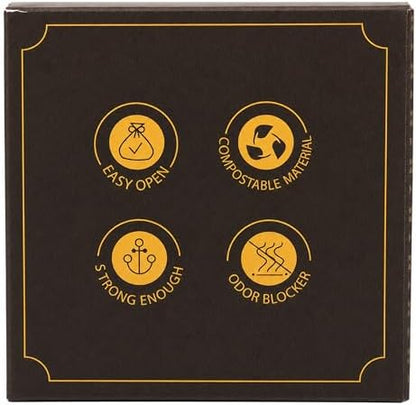 BPI Certified Compostable Dog Poop Bags, 18 Rolls 270 Bags, Coffee-Scented Extra Thick Leak-Proof Waste Bags, Meets ASTM D6400 Standard