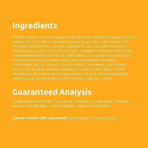 Amazon Brand - Wonder Bound Canned Wet Cat Food (Chicken Recipe in Gravy), No Artificial Flavors, Adult Recipe, 3 Ounce (Pack of 24)