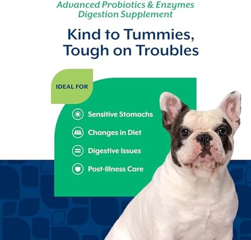 NaturVet Advanced Probiotics & Enzymes Dog Supplement - 120 Soft Chews