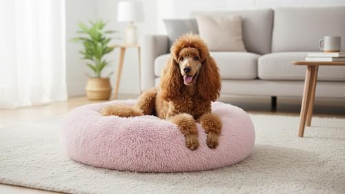 The Dog’s Bed Calming Donut Dog Bed, Machine Washable Removable Zip Cover