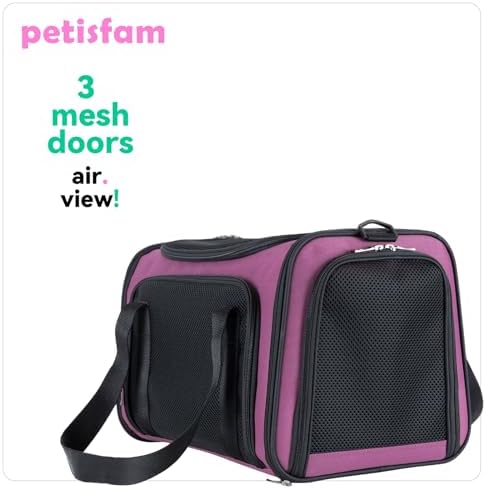 Easy Load Pet Carrier for Medium Cats and Small Dogs