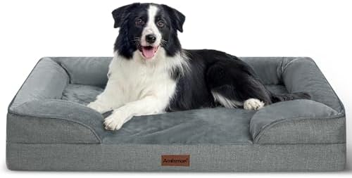 Dog Beds for Large Sized Dogs,Orthopedic Waterproof Big Pet Bed with Sides