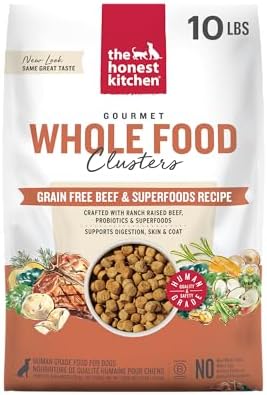 The Honest Kitchen Whole Food Clusters Grain Free Beef Dry Dog Food, 10 lb Bag