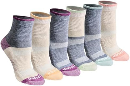 Eddie Bauer Women's Dura Dri Moisture Control 6-pair Quarter Socks