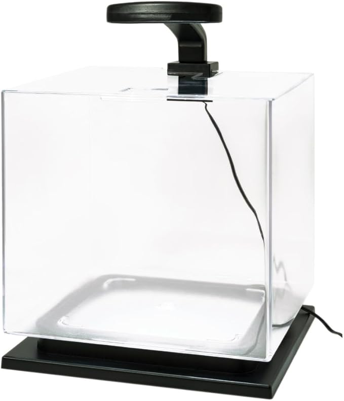 Tetra 3 Gallon Fish Tank, Aquarium Starter Kit with Pedestal Base, LED Light and Filter, For small tropical fish, guppies, goldfish, or betta