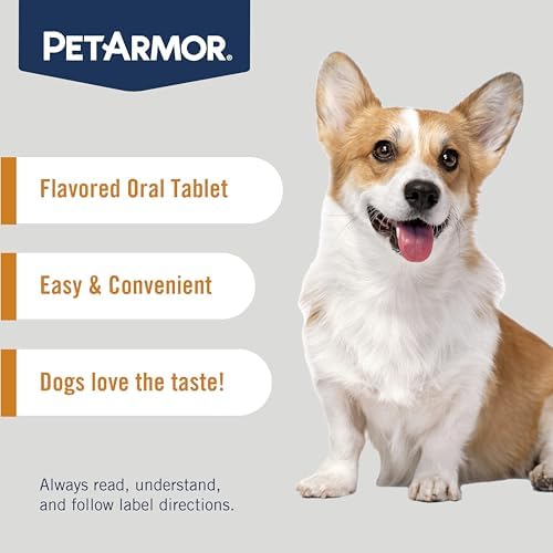 PetArmor 7 Way De-Wormer for Dogs, Oral Treatment for Tapeworm, Roundworm & Hookworm, Small Dog Dewormer (6-25 lbs) with Praziquantel & Pyrantel Pamoate, 6 Flavored Chewables