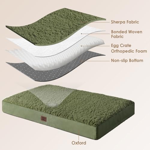 EHEYCIGA Orthopedic Dog Bed Extra Large with Removable Washable Cover, 50IN