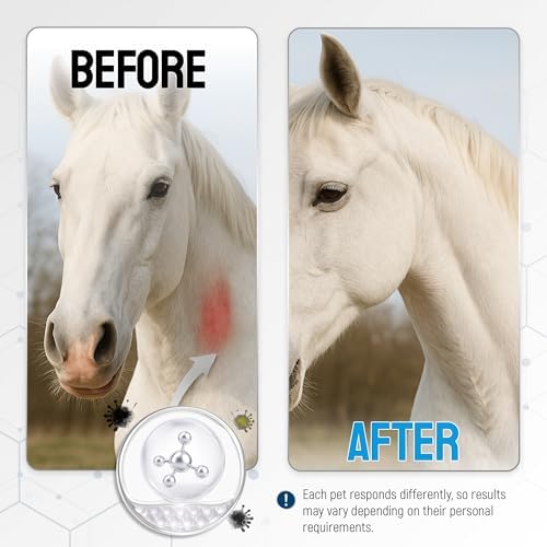 Horse Wound Care Spray with Silver – for Insect & Fly Bites, Hot Spots, Scratches & Itchy Skin – Supports Quick Healing of Cuts, Abrasions & Rain Rot Treatment for Horses – Equine Healing Aid – 4 Oz
