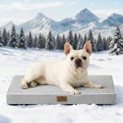 COZY KISS Cooling Orthopedic Dog Bed, Q-Max>0.5, Waterproof Lining, 30x20in