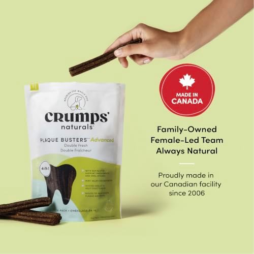 Crumps' Naturals Plaque Busters Advanced - Double Fresh Dental Sticks 9.5oz