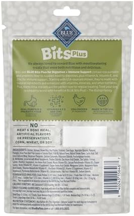 Blue Buffalo Bits Plus Chicken Dog Treats, 3.5 oz