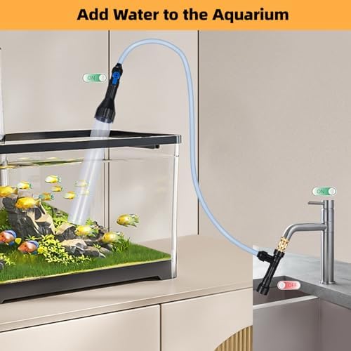 DXOPHIEX Gravel Vacuum for Aquarium Fish Tank Siphon, 30 Feet