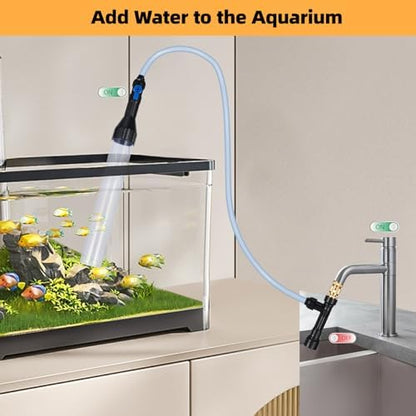 DXOPHIEX Gravel Vacuum for Aquarium Fish Tank Siphon, 30 Feet