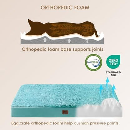 EHEYCIGA Orthopedic Dog Bed Large with Removable Washable Cover, 36x27