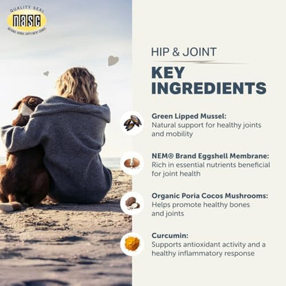 Four Leaf Rover Hip & Joint - Eggshell Membrane for Dogs, Curcumin, Mussel