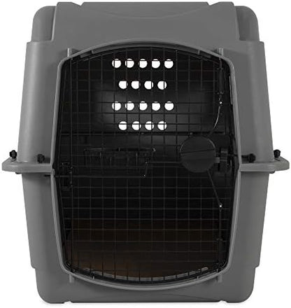 Petmate Sky Kennel for Pets 50-70 lbs (36 Inches) with Large Kennel Bowl Bundle - Airline Approved Travel Crate with External Refill Bowl