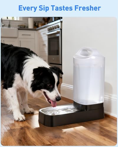 Dog Water Dispenser Filters Replacement, 4 Pack Gravity Pet Water Bowl Filters Fit for 2.4 Gal Automatic Dog Cat Water Dispenser, 6 Filtration Pet Fountain Filter Replacement
