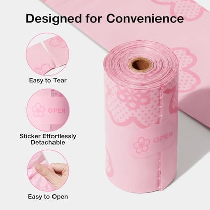 VETRESKA Cherry Blossom Scented Dog Poop Bags, Leak Proof, 300 Counts