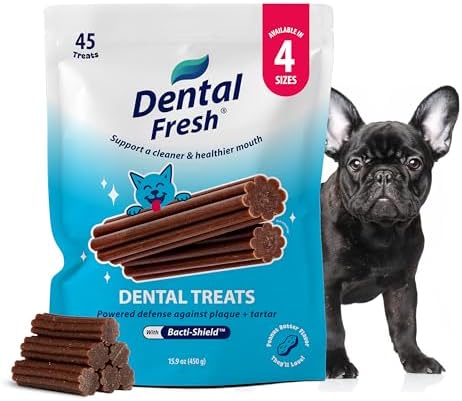 Dental Fresh Teeth Cleaning Sticks for Small Dogs 11 to 25 lb, 45 Count