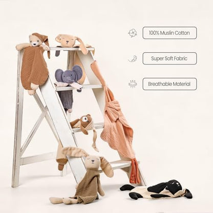 lulumoon Goose Baby Security Blanket: Skin-Friendly Muslin Snuggle Lovey