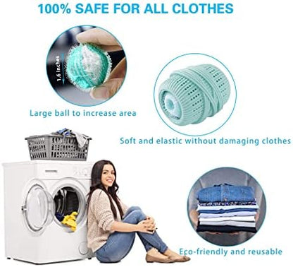 8PCS Pet Hair Remover and Laundry Ball Set, Reusable Dog Hair Remover for Laundry, Lint Catcher Laundry Ball in Washing Machine, Pet Hair Catcher for Clothes, Bedding