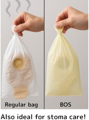 BOS Amazing Odor Sealing Cat Waste Disposal Bags - Durable and Unscented [Size: M, Color: Light blue] (90 count, Pack of 3) (90 Bags)