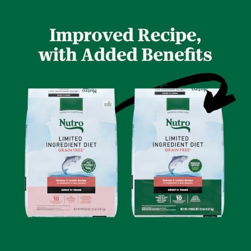 Nutro Limited Ingredient Diet Dry Dog Food, Salmon & Lentils, 22 lb