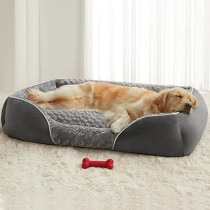 RRPETHOME XL Dog Beds Exra Large Sized Dog for Comfy Sleeping, Washable Rectangle Dog Bed for Large Dogs,Orthopedic Pet Sofa Bed, Dog Couch Bed with Anti-Slip Bottom