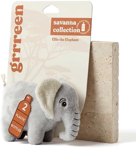 Premium Plush Dog Toy - Elephant Plush Dog Toy, Small Eco Friendly