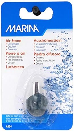 Elite Air Stone Aquarium Decor, Round, 7/8-Inch, Blue