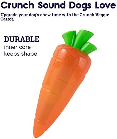 Petstages Crunch Veggies Carrot Dog Chew Toy, Large