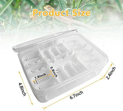 16-Grid Reptile Breeding Box - Professional Plastic Incubator for Gecko, Lizard & Mane Hatching