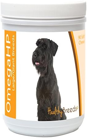 Healthy Breeds Giant Schnauzer Omega HP Fatty Acid Skin and Coat Support Soft Chews 90 Count
