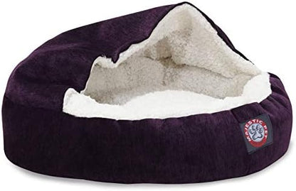 Majestic Pet 18 inch Villa Vintage Canopy Cat Bed, Faux Suede, 18"L x 18"W x 16"Th