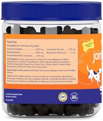 PupGrade Joint Support for Dogs, Peanut Butter Flavor - 60 Soft Chews