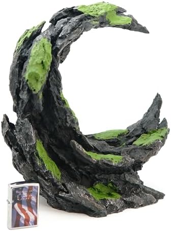 Allcolor Aquarium Rock Decor, Moon Valley Aquascape for 10+ Gallon Tanks