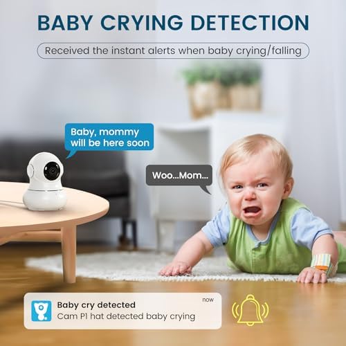 litokam Security Camera Indoor 2K, 360 Pan/Tilt Cameras for Home Security with Motion Detection, Baby Monitor for Pet/Dog with Night Vision, 2.4GHz WiFi Cam with Phone App & 2-Way Audio