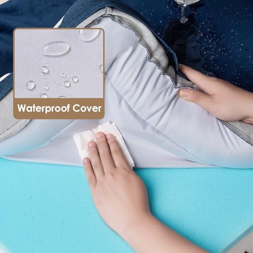 EHEYCIGA Orthopedic Extra Large Dog Bed, Waterproof Washable XL Pet Bed 44"