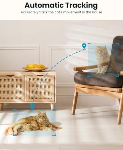ieGeek Indoor Camera, 2K Cameras for Home Security, 5G Security Camera Indoor, 360° Pet/Dog/Baby Camera with Phone App, AI Tracking, 2-Way Audio, Night Vision, 24/7 SD Card Storage, Alexa