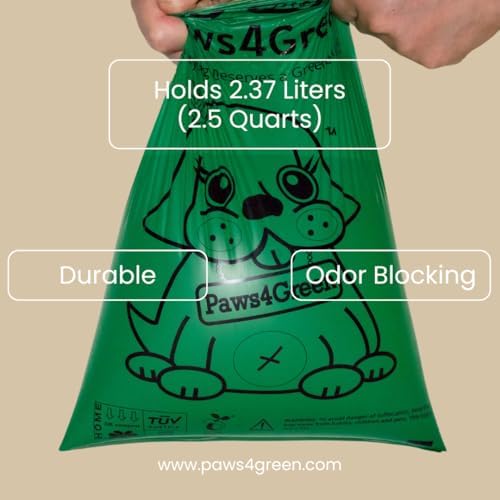 100% Certified Home Compostable Poop Bags (270 Count 18 Rolls), Plant Based, Extra Thick (20 Micron) Leak Proof, Unscented Standard Size 9 X 13'', ASTM D6400 & EN 13432 Compliant
