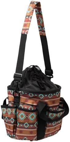 Weaver Equine Horse Grooming Kit, 7-Piece Horse Brush Set with Organizer Tote Bag, Hoof Pick, Comb, Sweat Scraper, Equine Tools for Daily Grooming, Lost Creek