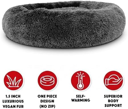 The Dog’s Bed Calming Donut Dog Bed, with Removable Zip Cover