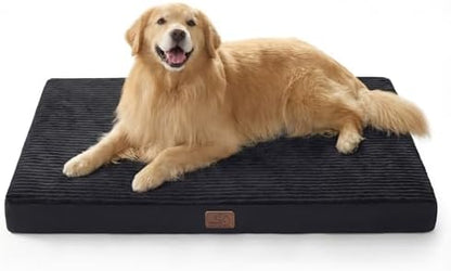 Bedsure ComfyFleece XXL Dog Bed for Crate with Washable Cover, 47x29