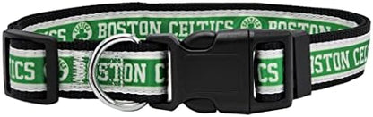 New & Improved Pets First NBA Boston Celtics Dog Collar, Size Medium Basketball Team Collar for Dogs & Cats. A Shiny & Colorful Licensed by The NBA