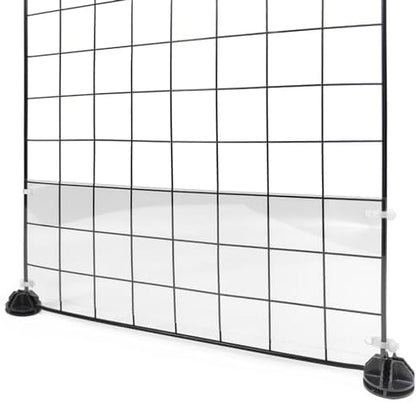 12 Pcs Cage Guard 13.8"x4.7" with Zip Ties Scatter Guard Clear