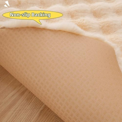 SHENGOCASE Pet Cushion Pad, Faux Fur Dog and Cat kneading Pillow, Cozy Bed Insert for Crate Pad Padding for Cage Kennel House Condo Shelf (27.5" x 41")
