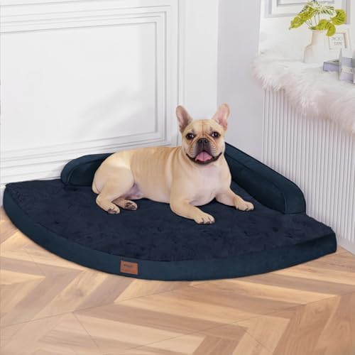 MEKIY Orthopedic Waterproof Dog Bed with Sides for Large Medium Dogs