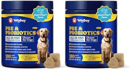 Probiotics for Dogs, Dog Gut, Immune & Skin Health Support Supplement