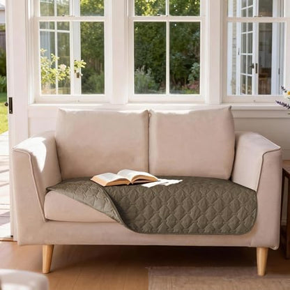 gogobunny Waterproof Loveseat Cover, Reversible Dog Cat Blanket for Couch